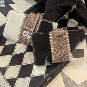 Black and White Cowhide Wallet
